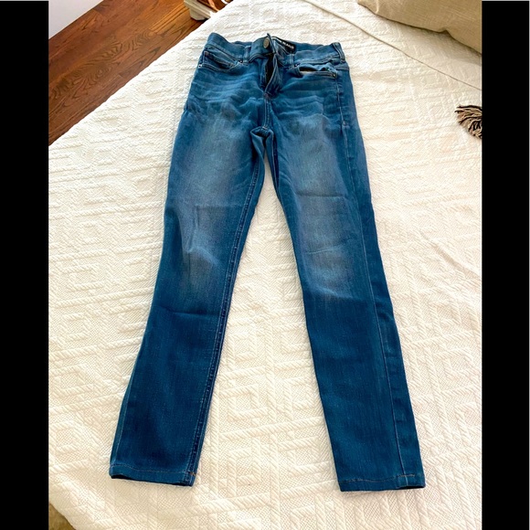 Express high waisted skinny jeans